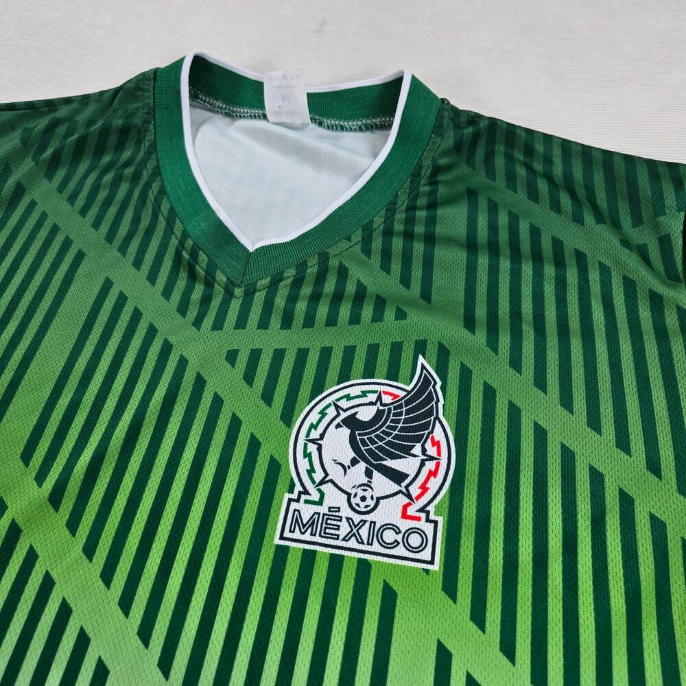 Mexico x Wells Fargo Green Short Sleeve Soccer Jersey Men's Size Medium